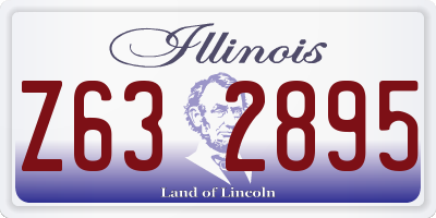 IL license plate Z632895