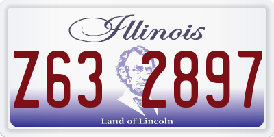 IL license plate Z632897