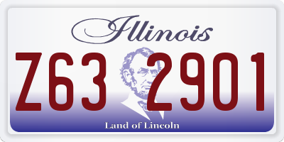 IL license plate Z632901