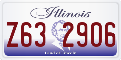 IL license plate Z632906