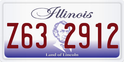 IL license plate Z632912