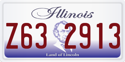 IL license plate Z632913