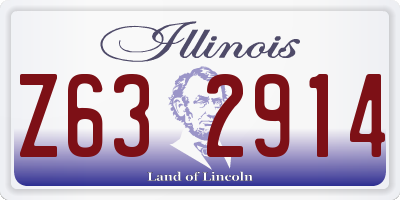 IL license plate Z632914