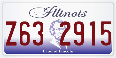 IL license plate Z632915