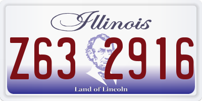 IL license plate Z632916