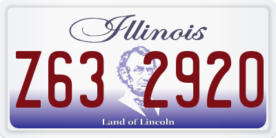 IL license plate Z632920