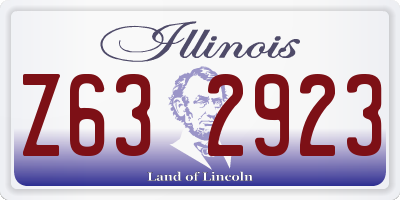 IL license plate Z632923