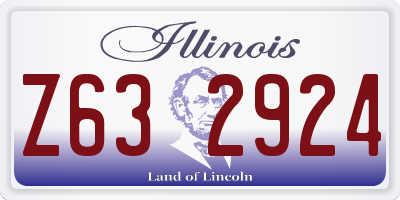 IL license plate Z632924