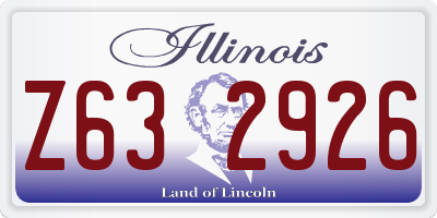IL license plate Z632926