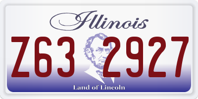 IL license plate Z632927