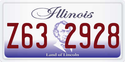 IL license plate Z632928