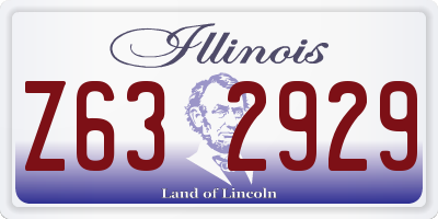 IL license plate Z632929
