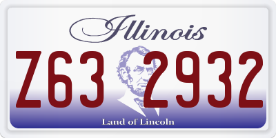 IL license plate Z632932