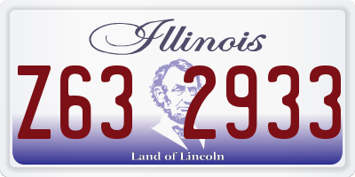 IL license plate Z632933