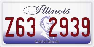 IL license plate Z632939