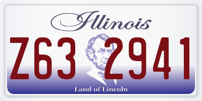 IL license plate Z632941