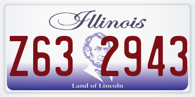 IL license plate Z632943