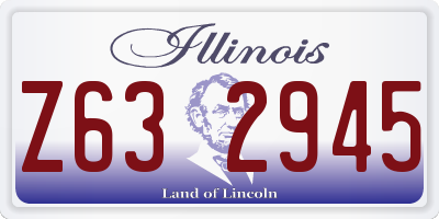 IL license plate Z632945