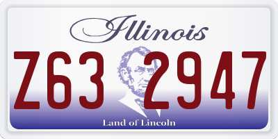 IL license plate Z632947