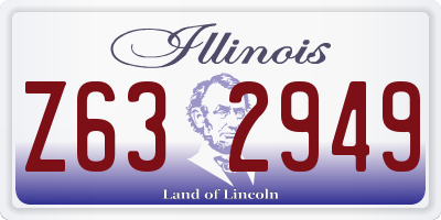 IL license plate Z632949