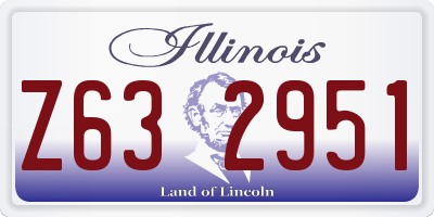 IL license plate Z632951