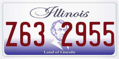 IL license plate Z632955