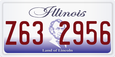 IL license plate Z632956