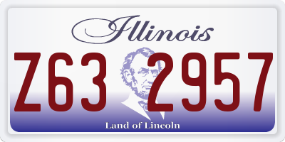 IL license plate Z632957