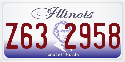 IL license plate Z632958