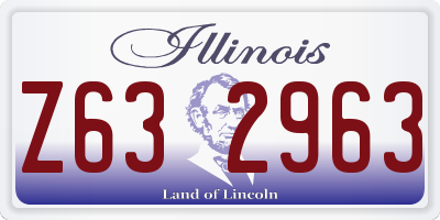 IL license plate Z632963
