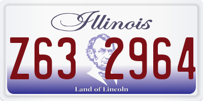 IL license plate Z632964