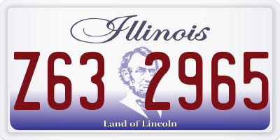 IL license plate Z632965
