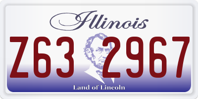 IL license plate Z632967