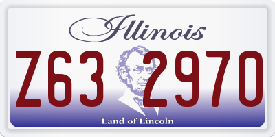 IL license plate Z632970