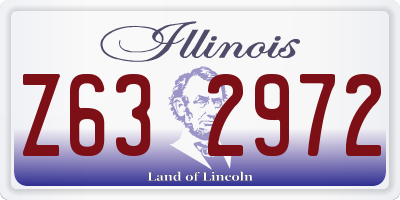 IL license plate Z632972