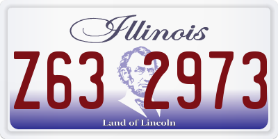 IL license plate Z632973