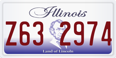 IL license plate Z632974
