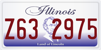 IL license plate Z632975
