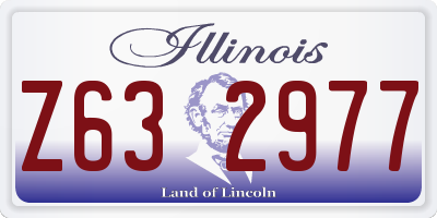 IL license plate Z632977