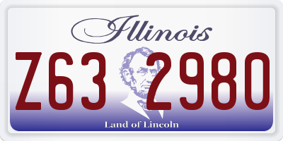 IL license plate Z632980