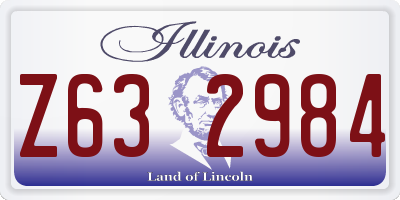 IL license plate Z632984