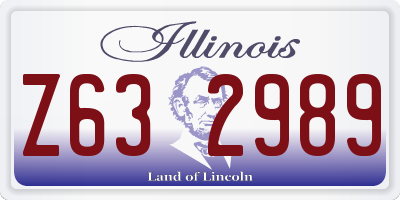 IL license plate Z632989