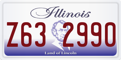 IL license plate Z632990