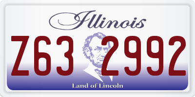 IL license plate Z632992
