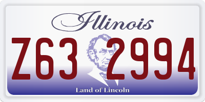 IL license plate Z632994