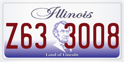 IL license plate Z633008