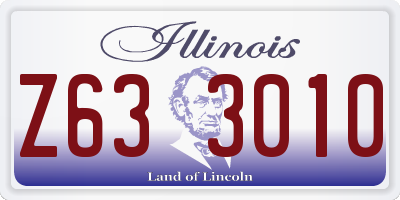 IL license plate Z633010
