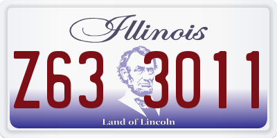 IL license plate Z633011