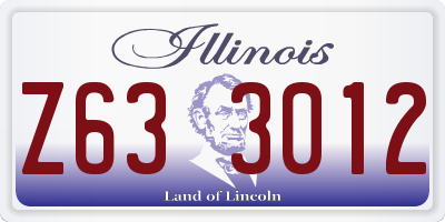 IL license plate Z633012