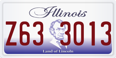 IL license plate Z633013